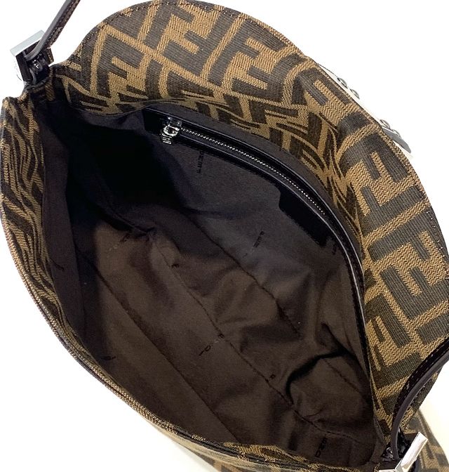Fendi original fabric large shoulder bag 8BR156 brown
