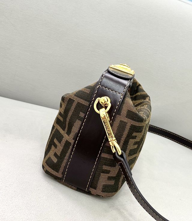 Fendi original fabric mini shoulder bag 8BR165 brown