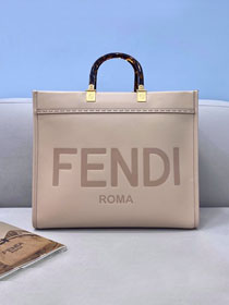 Fendi original calfskin medium sunshine shopper bag 8BH386 light pink