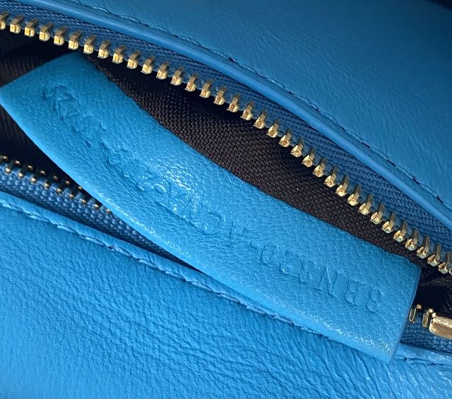Fendi original lambskin mini peekaboo bag 8BN241 blue