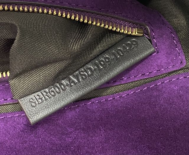 Fendi original suede medium baguette bag 8BR600 purple