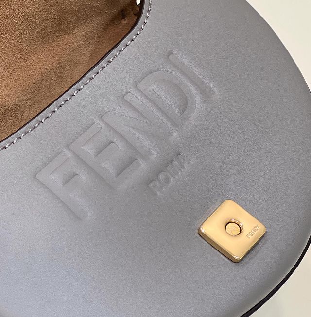 Fendi original calfskin shoulder bag 8BN008 grey