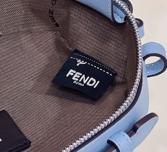 Fendi original calfskin O-Lock mini camera case 8BS058 blue