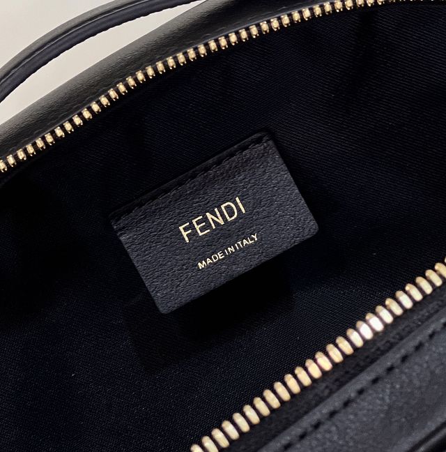 Fendi original suede O-Lock mini camera case 8BS058 black