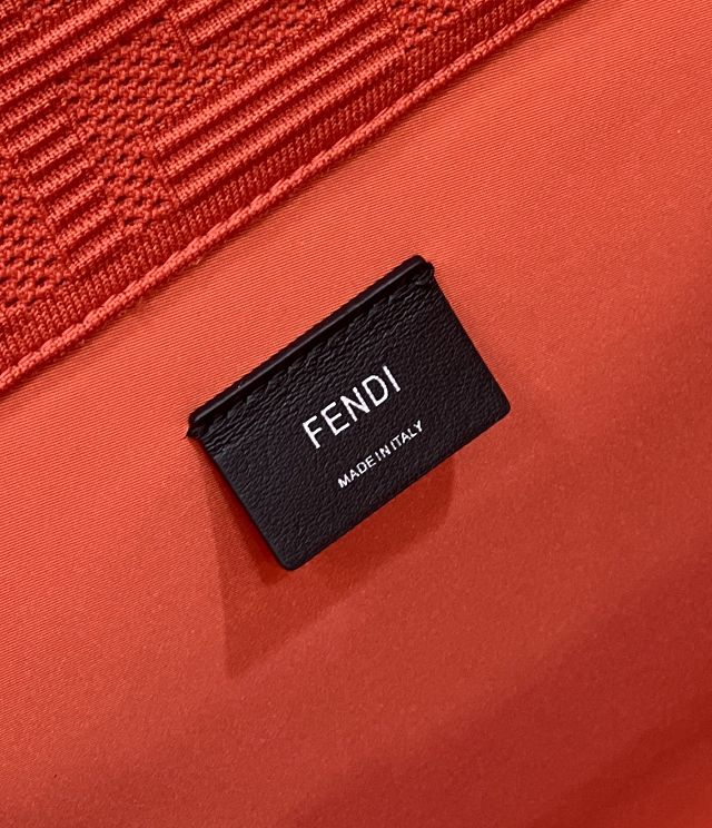 Fendi original fabric medium sunshine shopper bag 8BH386 red