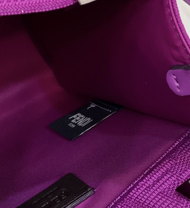 Fendi original fabric mini sunshine shopper bag 8BS051 purple