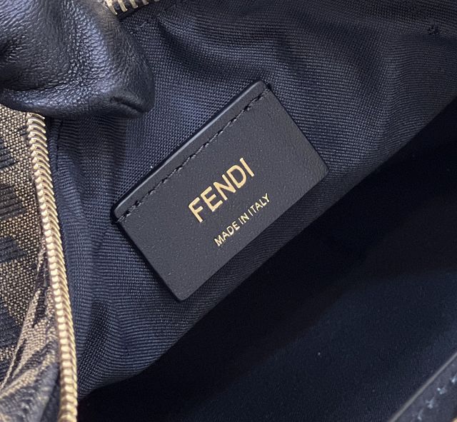 Fendi original fabric medium fendigraphy bag 8BR799 black