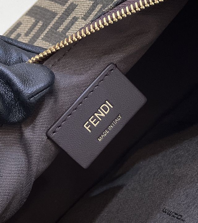 Fendi original fabric small fendigraphy bag 8BR798 black