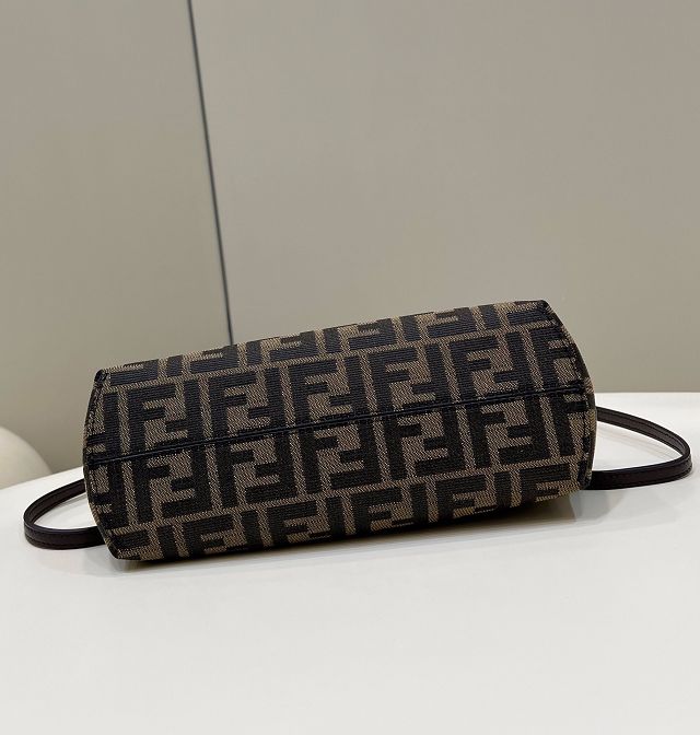 Fendi original fabric small first bag 8BP129 dark coffee