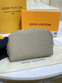 Louis vuitton original calfskin cosmetic pouch m69414 grey