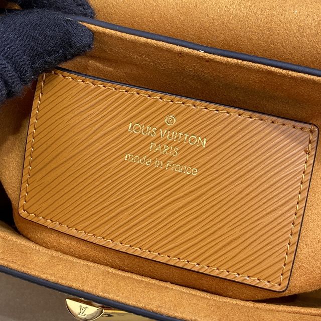 Louis vuitton original epi leather twist mm M59896 cognac brown