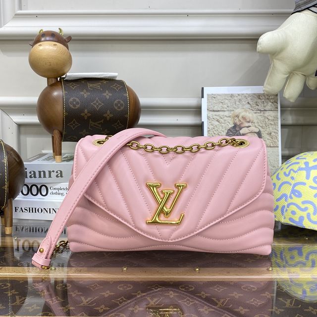 2022 Louis vuitton original calfskin new wave chain bag M59985 pink