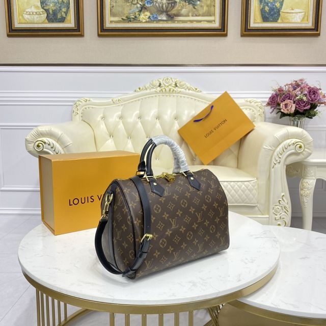 Louis vuitton original monogram canvas speedy 30 M41112 black