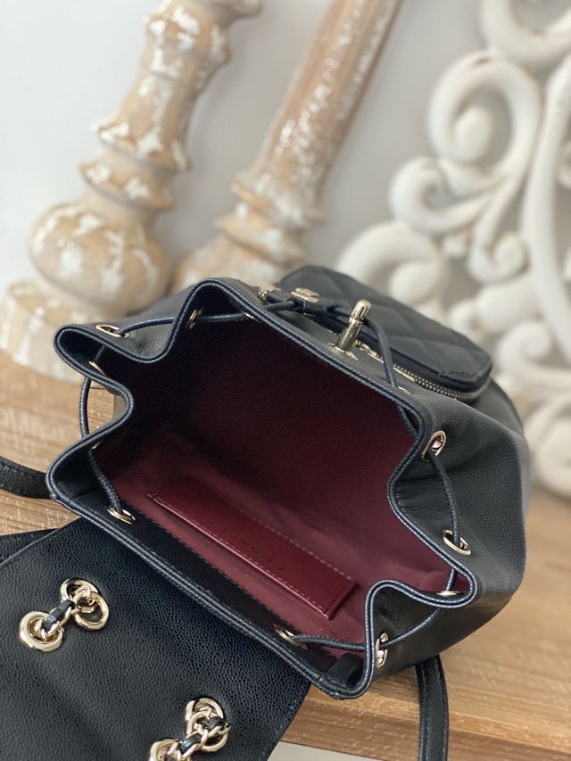 CC original grained calfskin mini backpack AS3530 black