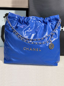 CC original calfskin 22 medium handbag AS3261 blue