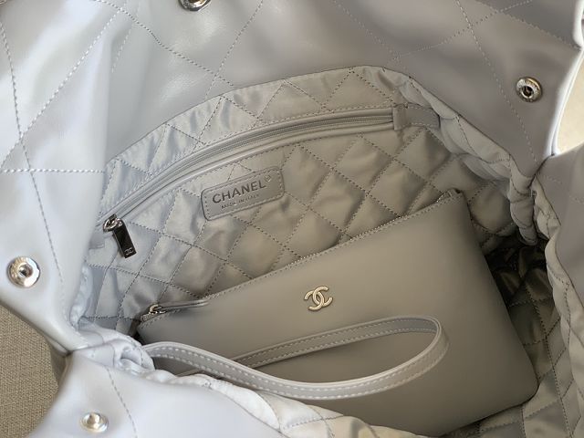 CC original calfskin 22 medium handbag AS3261 light grey