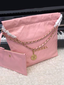 CC original calfskin 22 medium handbag AS3261 light pink