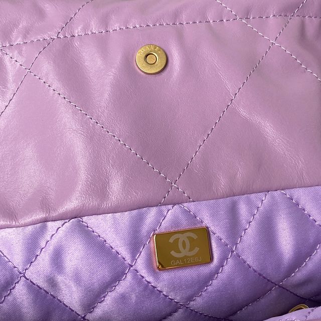CC original calfskin 22 medium handbag AS3261 light purple