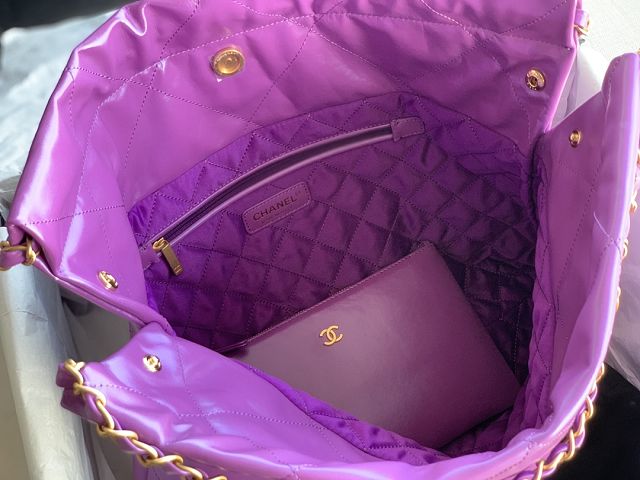CC original calfskin 22 medium handbag AS3261 purple