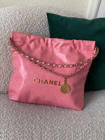  CC original calfskin 22 small handbag AS3260 pink
