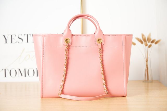 CC original calfskin large shopping bag A66941 pink