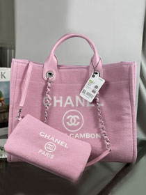 CC original mixed fibers large shopping bag A66941 pink