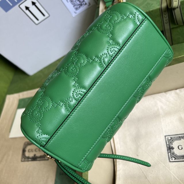 2023 GG original matelasse leather mini bag 702251 green