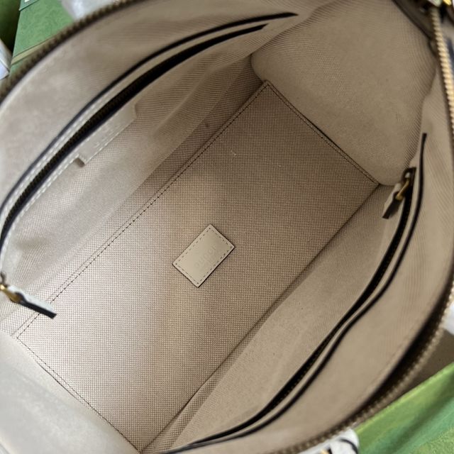 2022 GG original canvas small top handle bag 715772 white&black