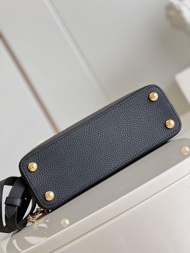 Louis vuitton original calfskin capucines BB handbag M20815 black