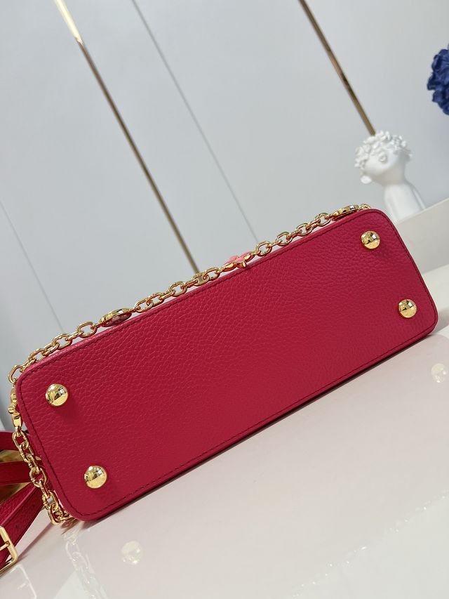 Louis vuitton original calfskin capucines mm handbag M20708 rose pink