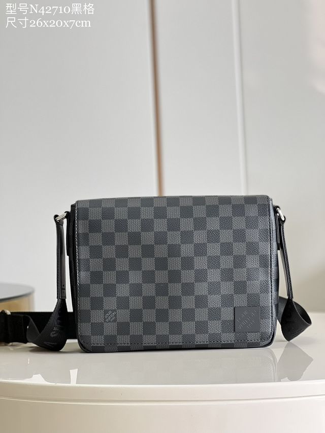 Louis vuitton original damier graphite district messenger bag N42710