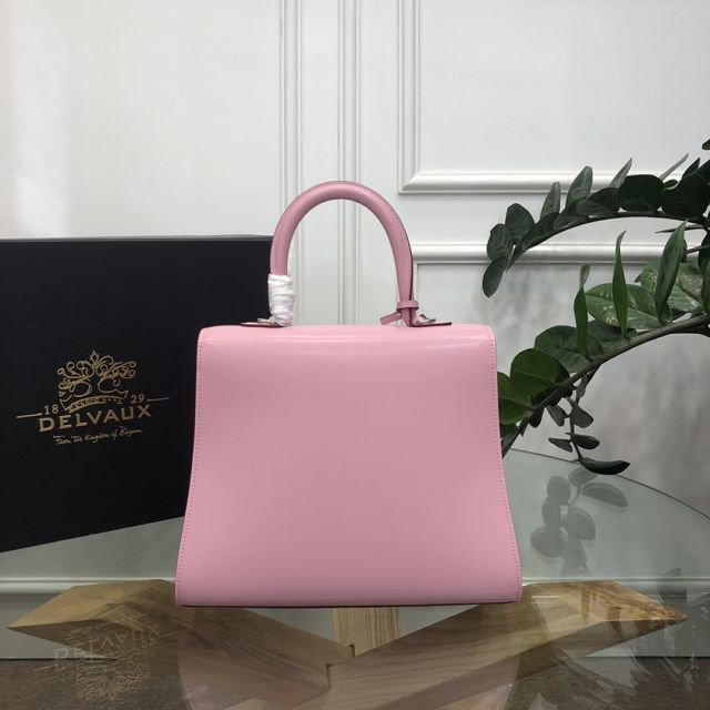 Delvaux original box calfskin brillant bag MM AA0555 pink