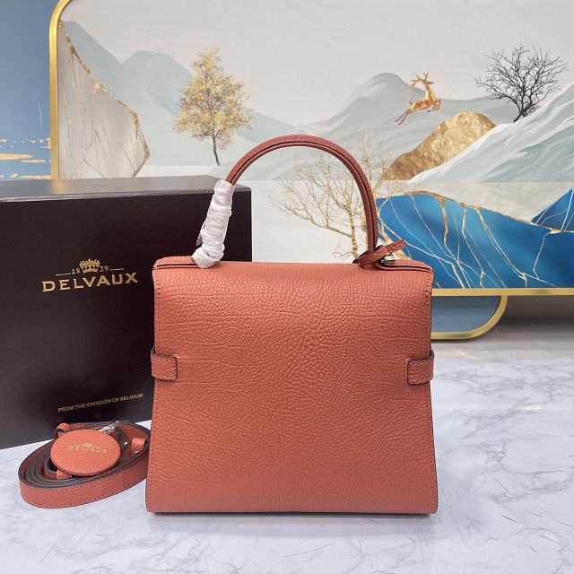 Delvaux original grained calfskin tempete pm bag AA0505 hibiscus