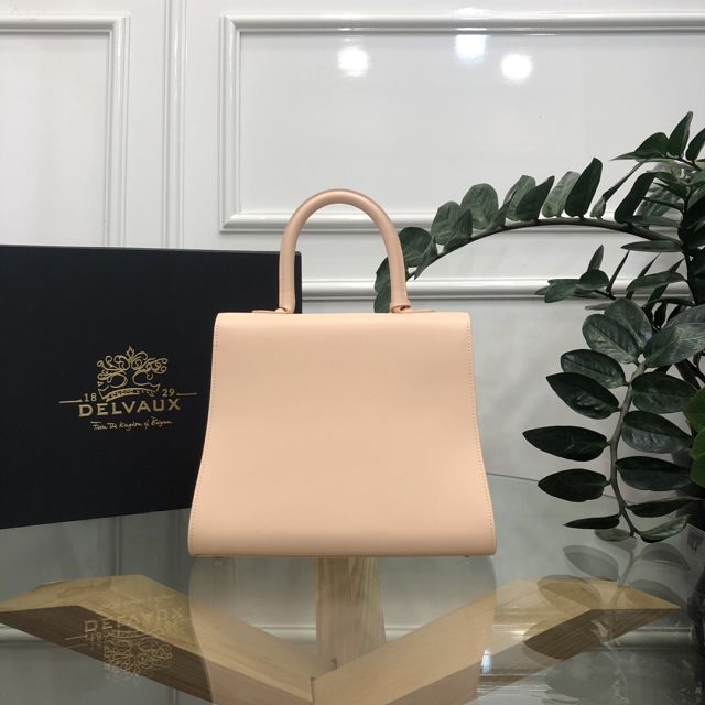 Delvaux original box calfskin brillant bag MM AA0555 apricot