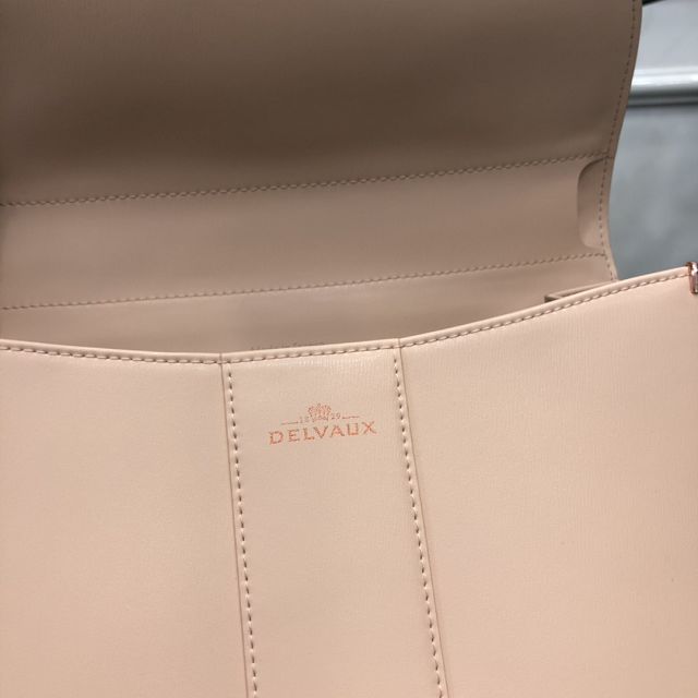 Delvaux original box calfskin brillant bag MM AA0555 apricot