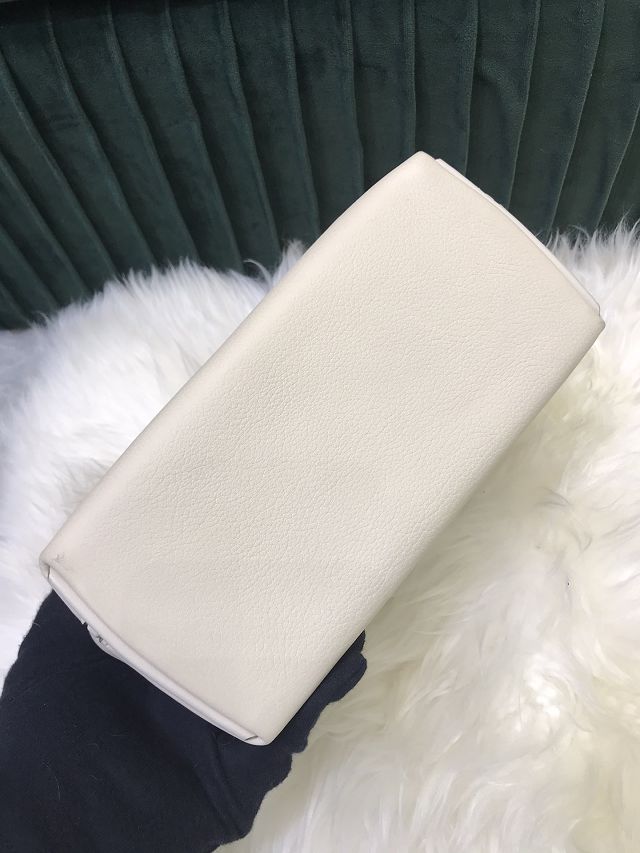 Hermes original togo leather small kelly 2424 bag HH03698 white