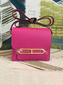 Hermes original evercolor leather roulis bag R18 rose purple