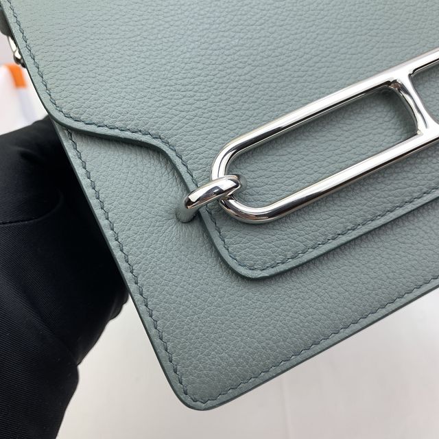 Hermes original evercolor leather roulis bag R18 vert amande 