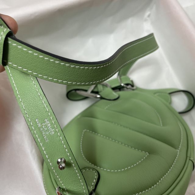 Hermes original swift leather roulis in-the-loop bag HR0019 vert criquet