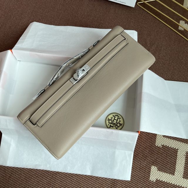 hermes original swfit leather kelly cut 31 clutch H032 trench