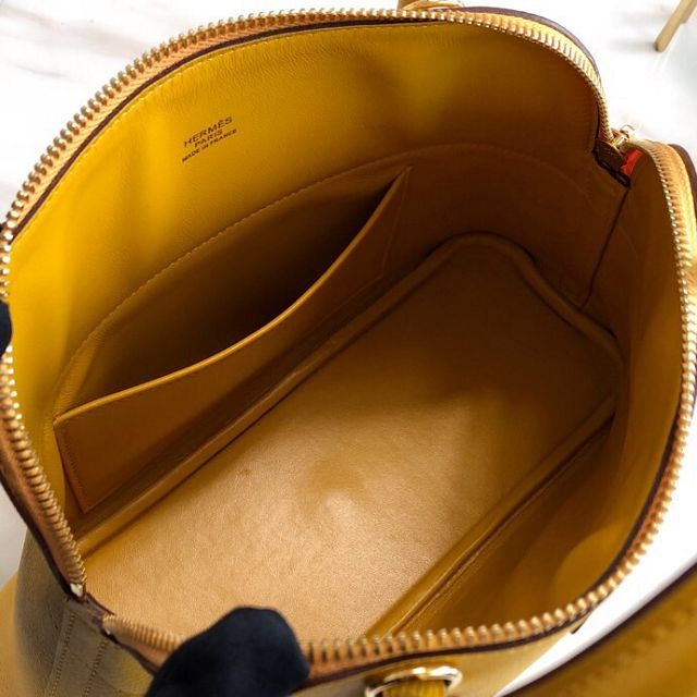 Hermes original epsom leather medium bolide 31 bag B031 amber