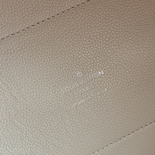 Louis vuitton original mahina leather hina mm M53141 light grey