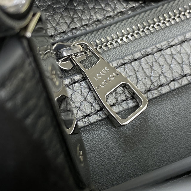 Louis vuitton original calfskin capucines BB handbag M21103 dark silver