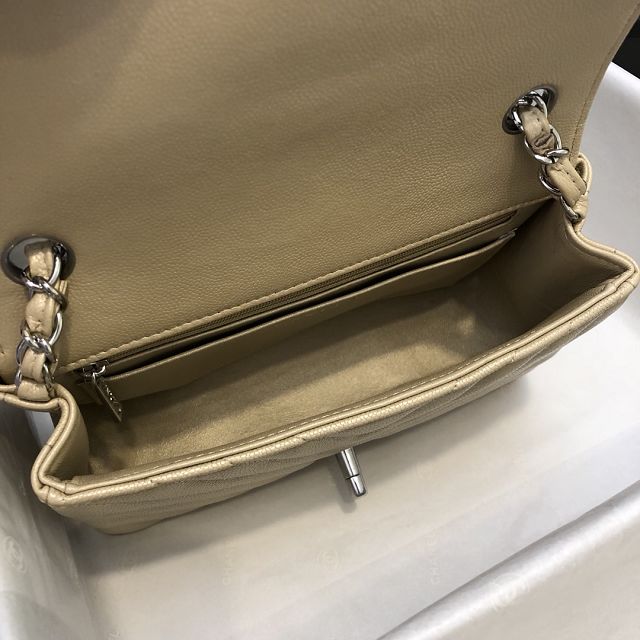 CC original grained calfskin mini flap bag A69900-3 gold