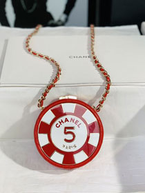 CC original enamel clutch with chain AP3074 red