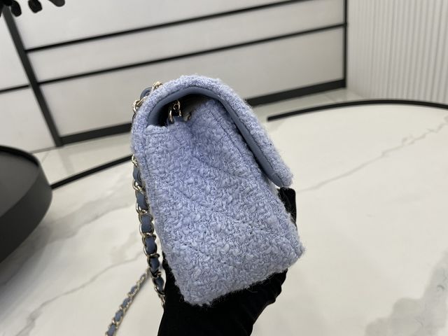 CC original tweed mini flap bag A69900 light blue