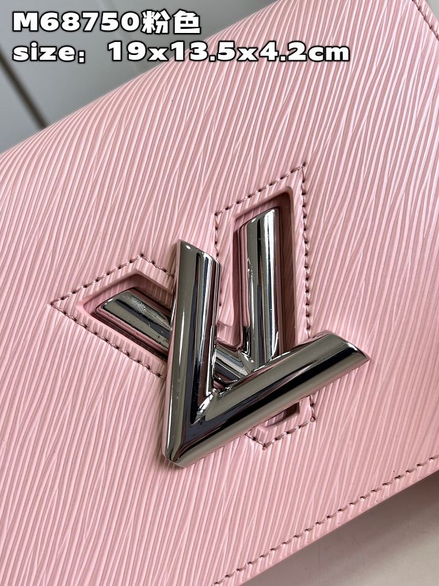 Louis vuitton original epi leather twist belt chain pouch M68750 pink