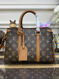 Louis vuitton original monogram canvas soufflot handbag BB M44898 brown