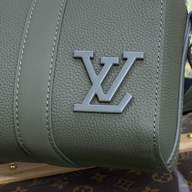 Louis vuitton original calfskin keepall city bag M21437 khaki green