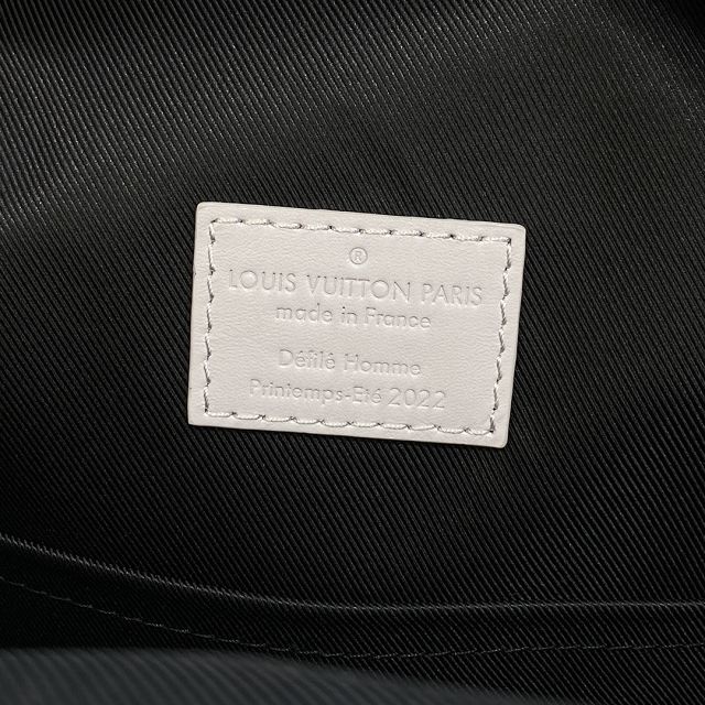 Louis vuitton original monogram nylon discovery backpack M21826 white
